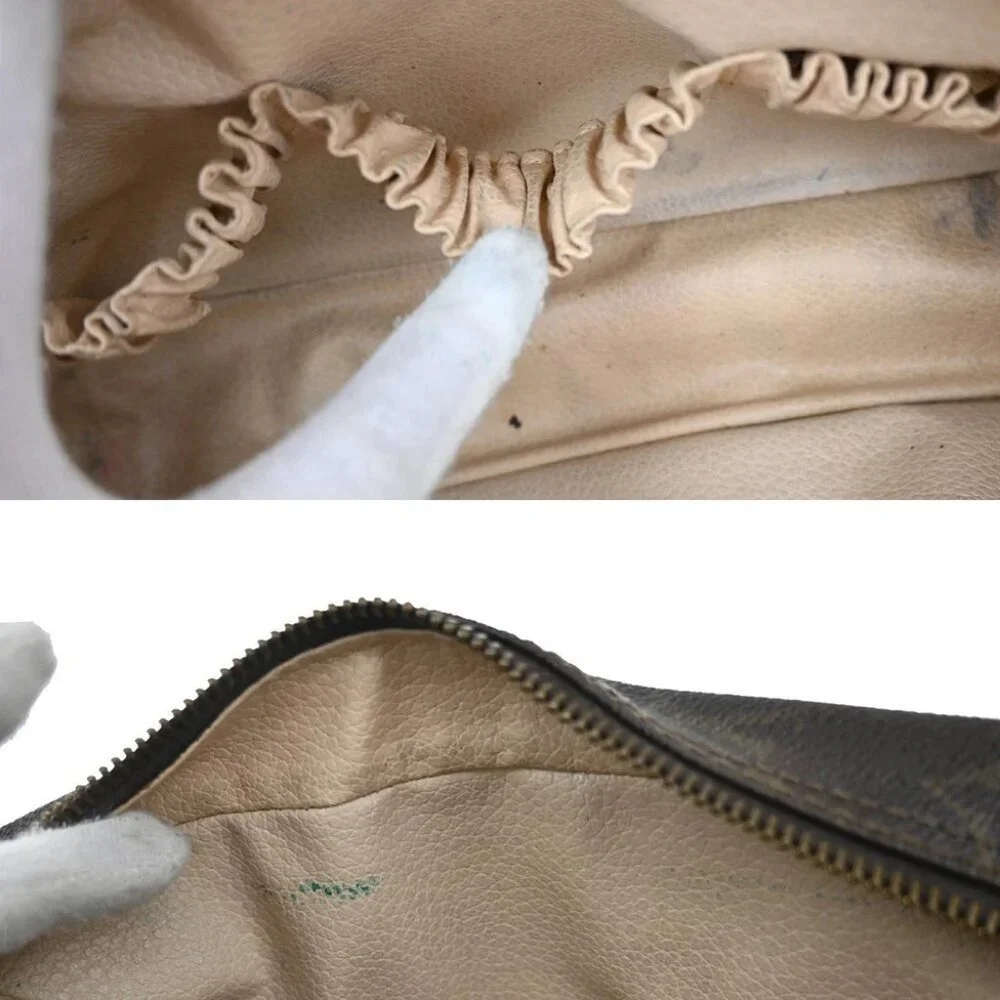 LOUIS VUITTON Trousse Toilette 28 Clutch Hand Bag Monogram Brown